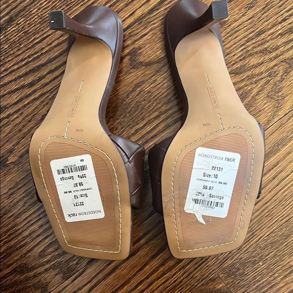 Vince Camuto Brown Mules - Picture 3 of 3